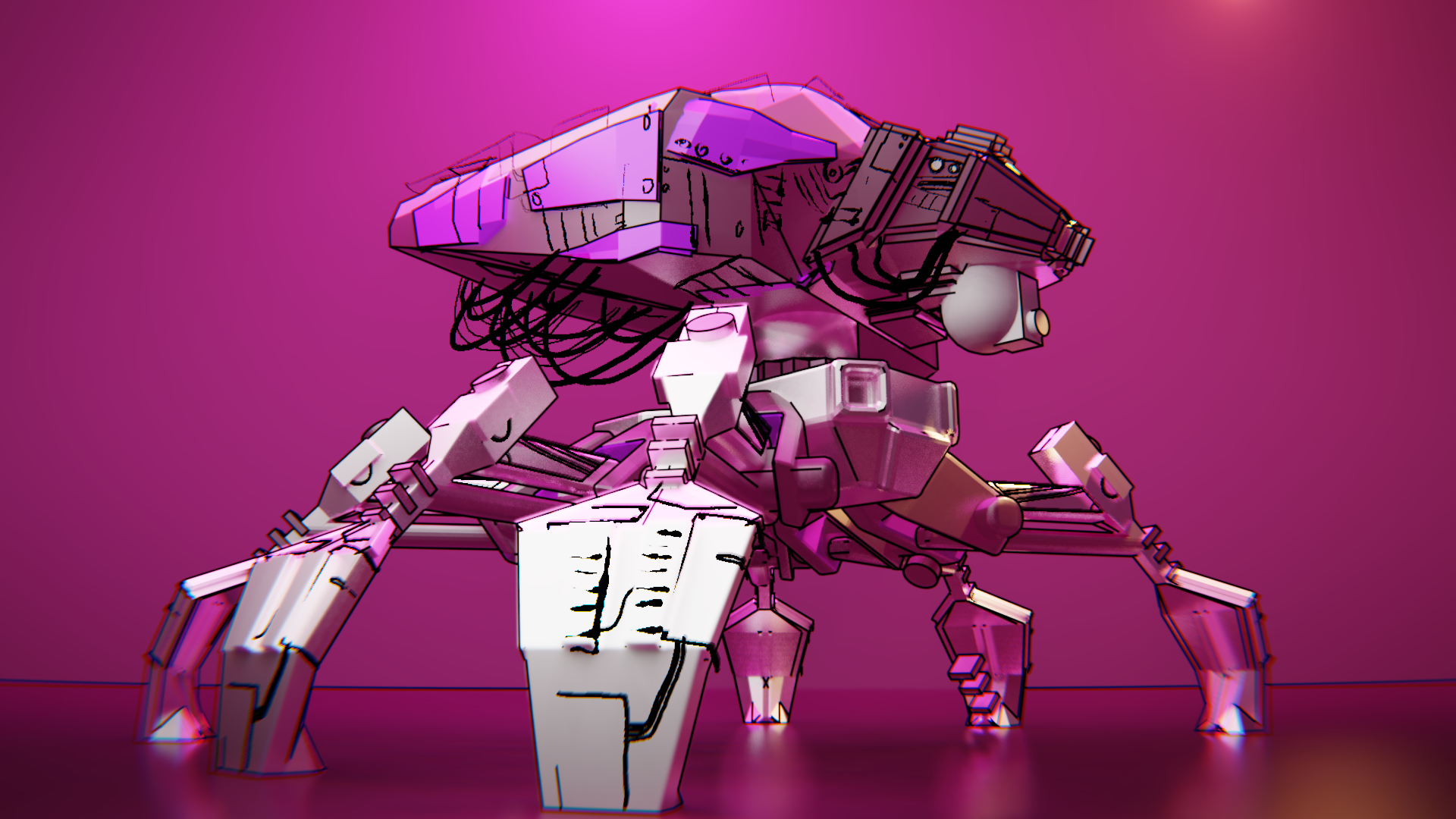 Last decade. Pink Mechs. Bforartists.